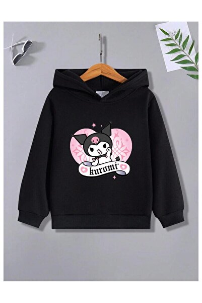 Massgai Детски памучен суитшърт с качулка и щампа на герой Куроми