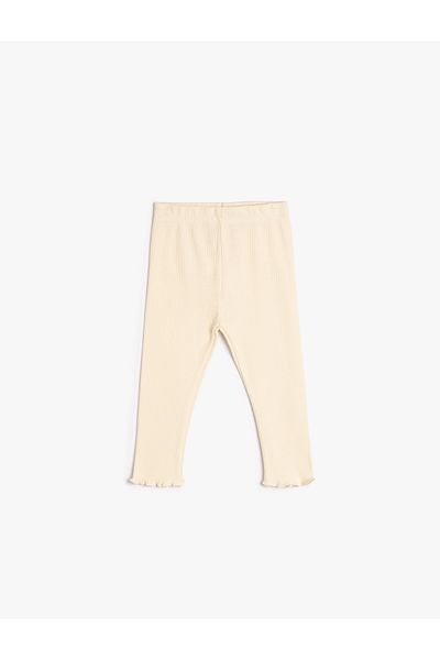Koton Basic Leggings Camisole Ruffled Elastic Waist Cotton