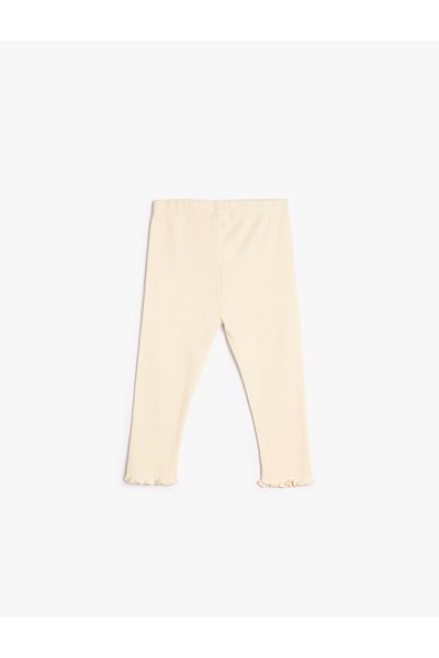 Koton Basic Leggings Camisole Ruffled Elastic Waist Cotton