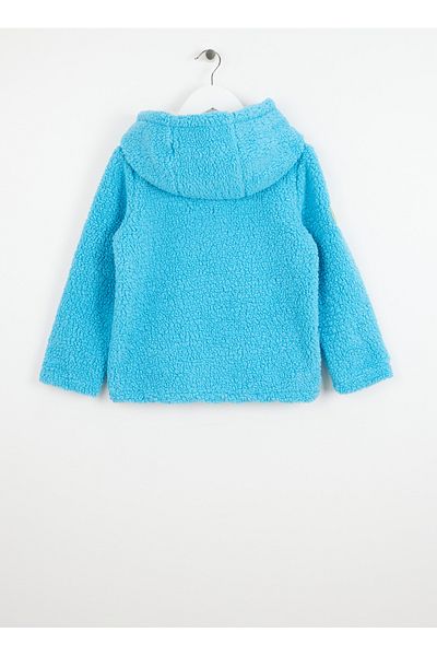 Haribo Top din fleece pentru bărbați albastru uni HRBTXT410