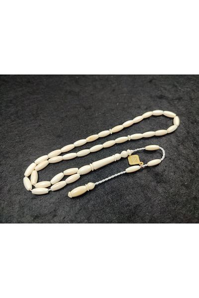 İskeçe Exclusive There's No This Price!!! Cemil Master's Artifact 11.20 Gr. Hand Size Has Ivory Rosary Certified 6183