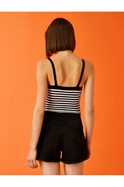 Koton Krótki top z dzianiny