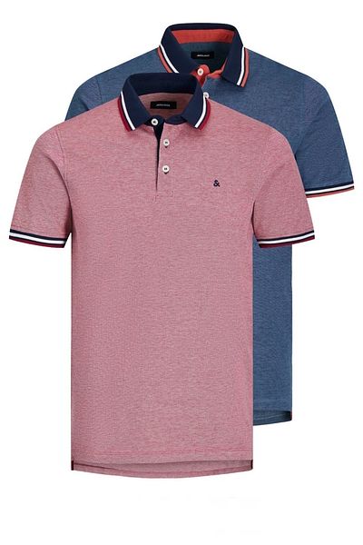 Jack & Jones Polo 2 Pack Poloshirt Jjepaulos Polo Shortsleeve