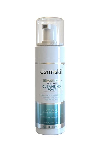Dermokil Exfoliating Aha Bha Niacinamide Facial Cleansing Foam 150 ml