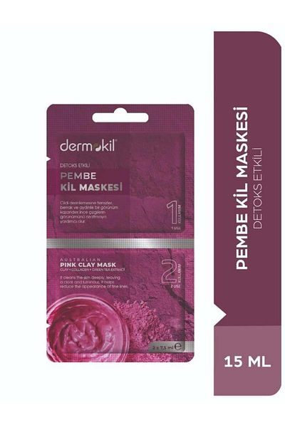 Dermokil Detox Effective Pink Clay Mask 2X7.5