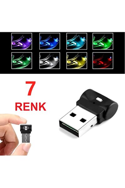 Sistem Led Market 7 ألوان USB ديسكو أجواء صغيرة LED - 8 سم