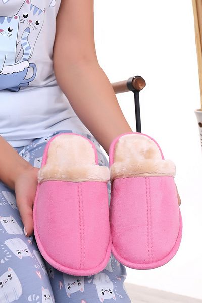 Wordex U050 Unisex Χειμερινές Παντόφλες Εσωτερικού Χώρου Γούνινες Μάλλινες Χειμερινές Παντόφλες