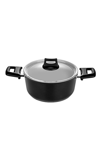 Nehir Galaxy Ceramic Siyah 7 Parça Tencere Seti