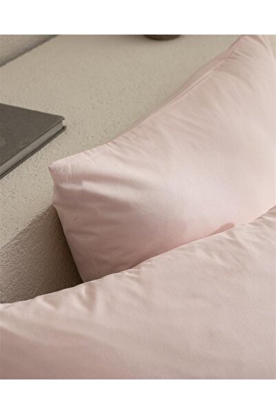 Madame Coco Manon 100% Cotton Ranforce Απλό Σετ 2 Μαξιλαροθήκες - Ανοιχτή Πούδρα