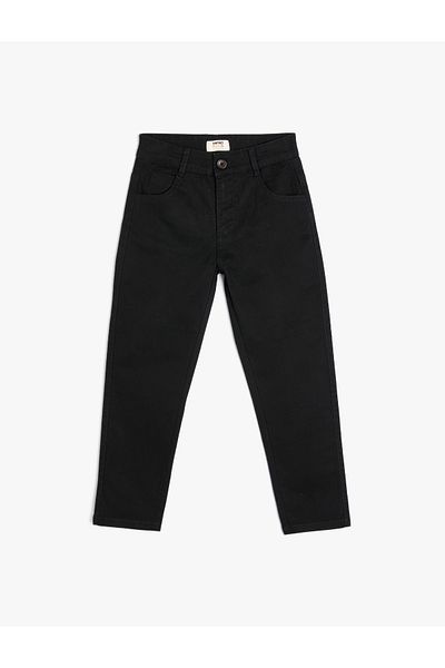 Koton Cotton Chino Pants - Pocketed Design