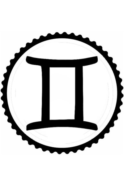 Generic Brand Gemini Symbol Design Sticker 40 X 40 cm