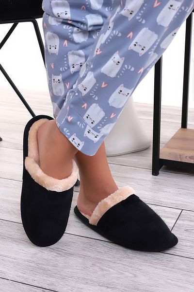 Wordex Unisex Χειμερινές Παντόφλες Εσωτερικού Χώρου Γούνινες Μάλλινες Χειμερινές Παντόφλες