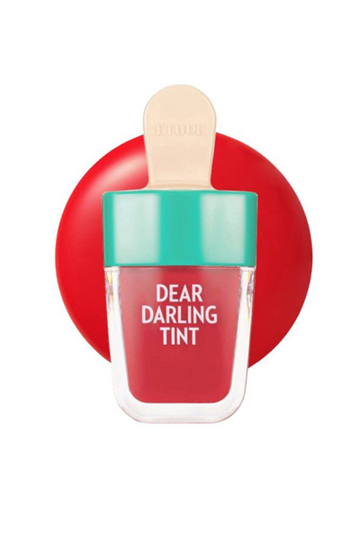 ETUDE صبغة جل دير دارلينج باللون الأحمر البطيخي - آيس كريم/مرطب، يدوم طويلًا ...