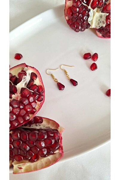 SOUL BY A&B Yılbaşı kırmızı nar küpe yeni yıl nar küpe şans bereket kolyesi