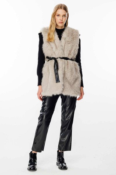 Hooopstore Faux Fur Gray Vest