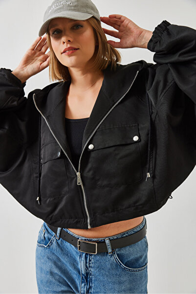 Bianco Lucci Dámská krátká bunda s kapucí 60451002