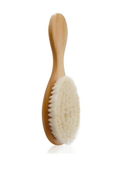 Factorial 100% Natural Hair Comb - Soft Wooden Bristle Brush Comb Set Bath for Baby and Child