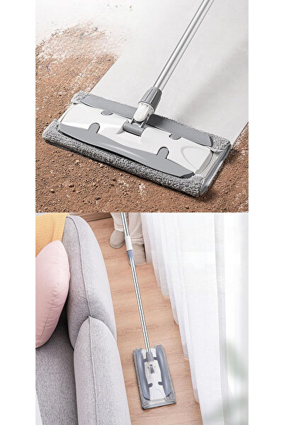 Elefan Mandallı Kıskaçlı Mikrofiber Istediğin Bezi Tak Yer Duvar Cam Silme Mop - Islak Mendil Uyumlu