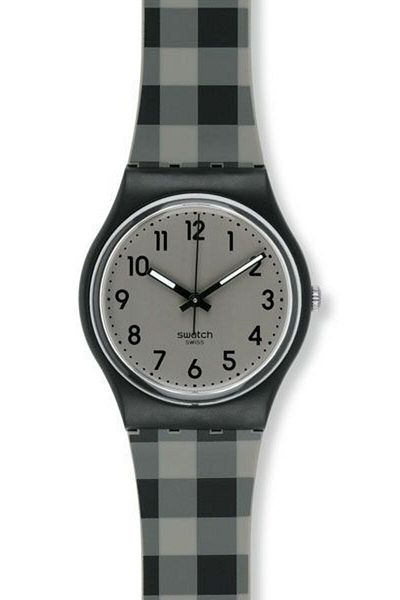Swatch BLACK & GREY CHECKED