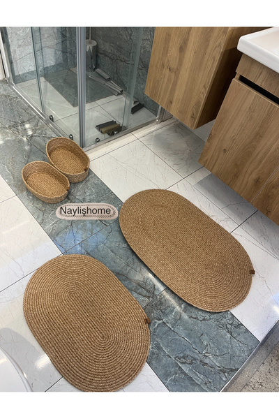 naylişhome Σετ μπάνιου 50x80 εκ. και 40x60 εκ. με 2 οβάλ καλάθια - Δώρο, προμήθεια και οργάνωση