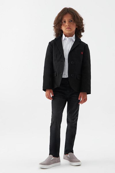 Nebbati Bg Store Boy's Black Jacket 22Fw0Nb3703