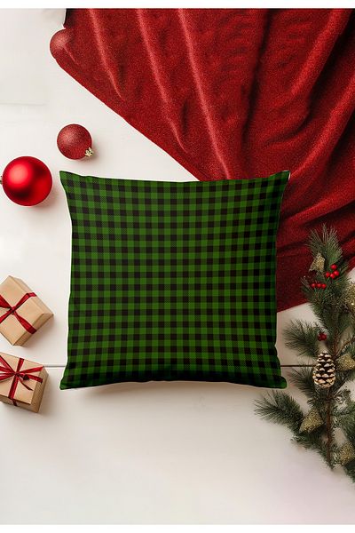 Filamente Christmas Themed Throw Pillow Cover / Christmas - Christmas Cushion Cover (Double-Sided Printed - Hidden Zipper)