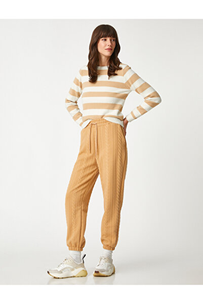 Koton Jogger Sweatpants με μοτίβο γραβάτας στη μέση