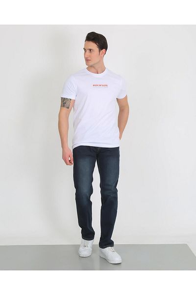 Twister Jeans Мъжки дънки Martin 735 Lycra с прави крачоли, свободна кройка, сини, Zift