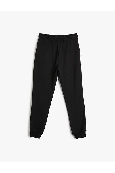 Koton Βασικό Jogger Φούτερ με Δέσιμο Τσέπης Βαμβακερό φερμουάρ τσέπης