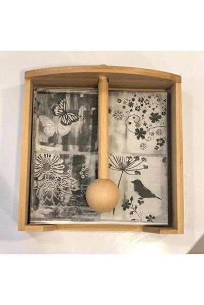 MİEN Mien Durable Bamboo Napkin Holder 7B15B