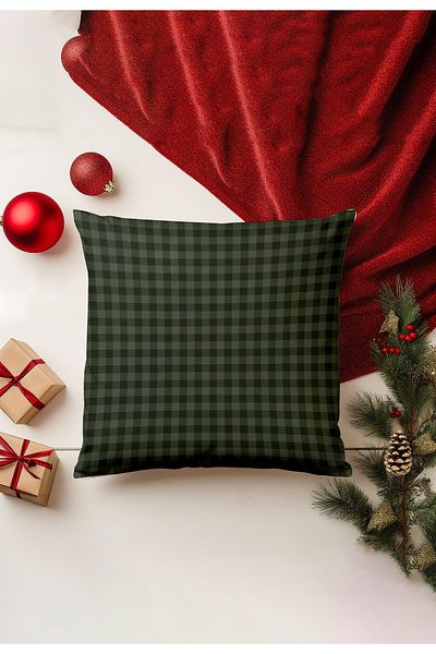 Filamente Christmas Themed Throw Pillow Cover / Christmas - Christmas Cushion Cover (Double-Sided Printed - Hidden Zipper)
