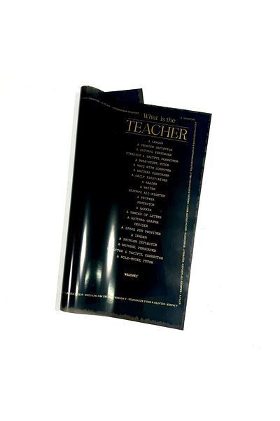 COLORPAK 55X55Cm Matte Opp Flower Bouquet Packing for Teacher's Day - 5 Pcs Black & Gold