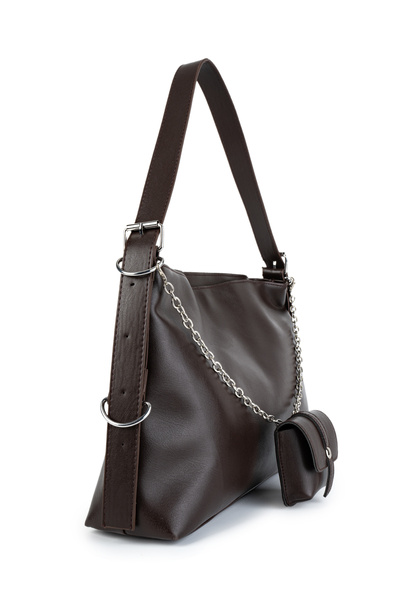 minebag Dámská taška přes rameno Sicily Bitter Brown Faux Leather Charm