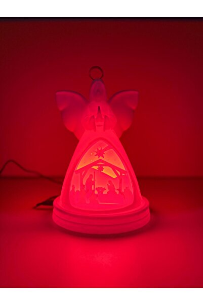 Hismet Farklı Işık Renklerinde Melek Figürlü Gece Lambası