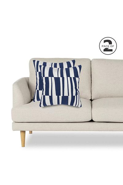 Donetella 2- Piece Modern 45x45 Throw Pillow Cover -,Decorative Covers for Cushions, Filling Not Included