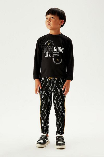 Nebbati Bg Store Schwarzes T-Shirt für Jungen 23fw1nb3531