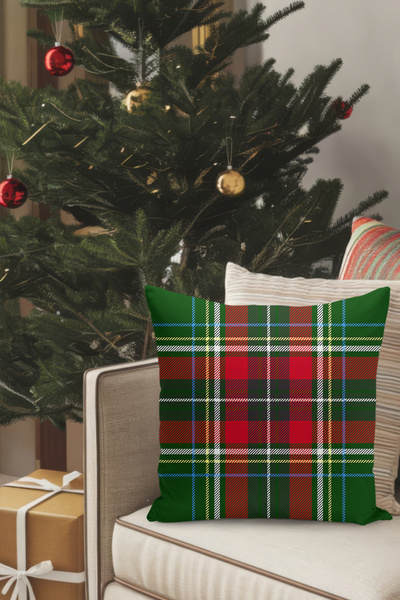 Filamente Christmas Themed Throw Pillow Cover / Christmas - Christmas Cushion Cover (Double-Sided Printed - Hidden Zipper)