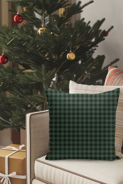 Filamente Christmas Themed Throw Pillow Cover / Christmas - Christmas Cushion Cover (Double-Sided Printed - Hidden Zipper)