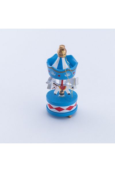 Bimotif Ornament de Anul Nou albastru și furnică - 1 bucată