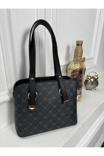 Armine Armine Black Gray Printed Women's Bag 364
