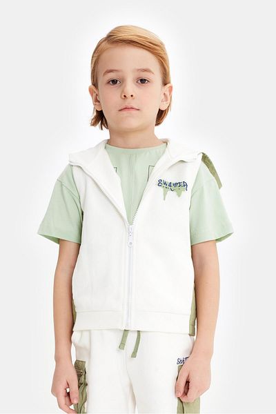 Nebbati Bg Store Boy's Ecru Vest 23ss0nb3707