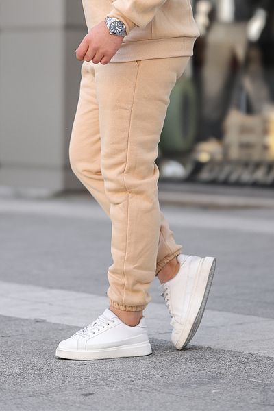 BayBayan Ανδρικό Jogger Φούτερ με ελαστικό πόδι και χοντρό βαμβακερό εσωτερικό