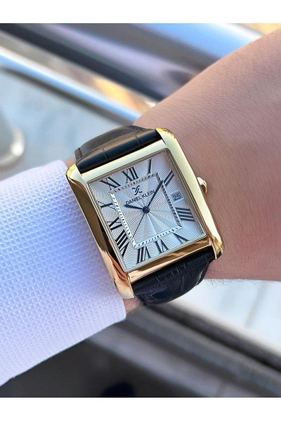Daniel Klein 3 Atm Men's Watch with Leather Band - Calendar Dial, for Engagement and Groom Edk.13909.4