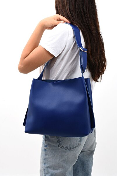 NBİBAGS Soft Leather Women's Shopper Bag - Hand and Shoulder Carrying, Length...
