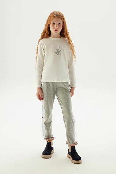 Beverly Hills Polo Club Bg Store Kız Çocuk Beyaz T-shirt 23pfwbhg505