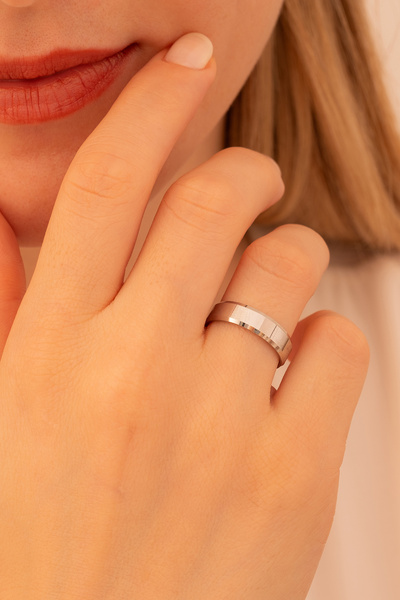 OSMANLI GÜMÜŞ Kadın Gümüş Yüzük - 925 Ayar Latife Model Kadın Yüzük Alyans