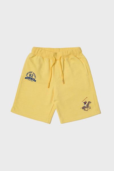 Beverly Hills Polo Club Bg Store Boy's Yellow Shorts 23ss2bhb108
