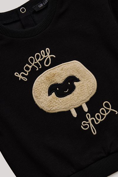 GB Baby Bg Store Baby Boy Black Sweatshirt