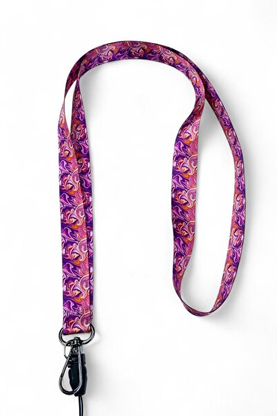 Ulutaş Kurdele Renkli Desenli Boyun Telefon Askılığı Yaka İpi