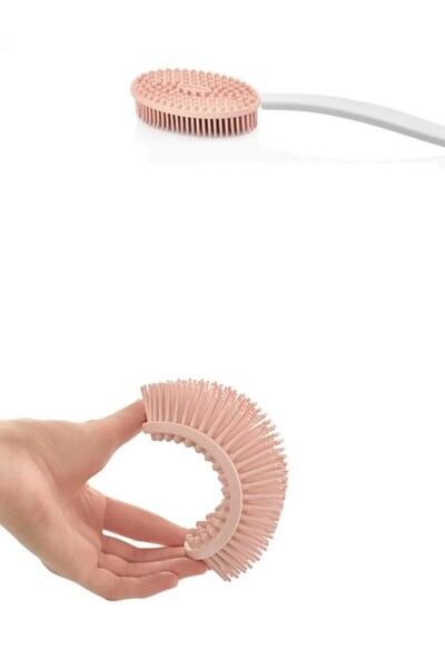 JASPER Gp-152 Banyo Pembe Vucut Ve Masaj Fırçası Silikonlu Saplı Gp152 5015 (...